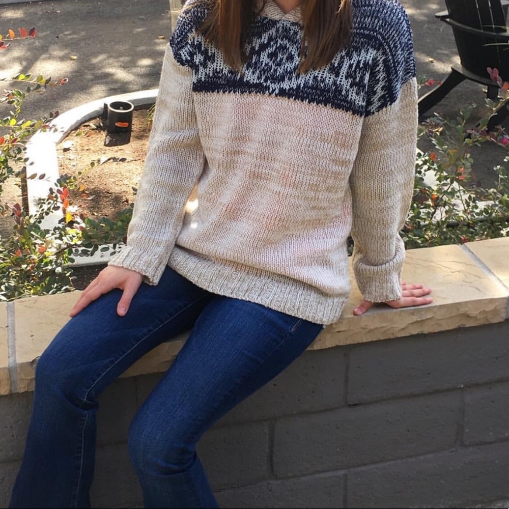 Blue pepper Emily knitted sweater